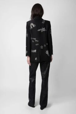 Zadig & Voltaire Viva Diamanté Blazer Black 11 Zadig & Voltaire Viva Diamanté Blazer Black -Zadig & Voltaire Shop WWBL00841 NOIR 6