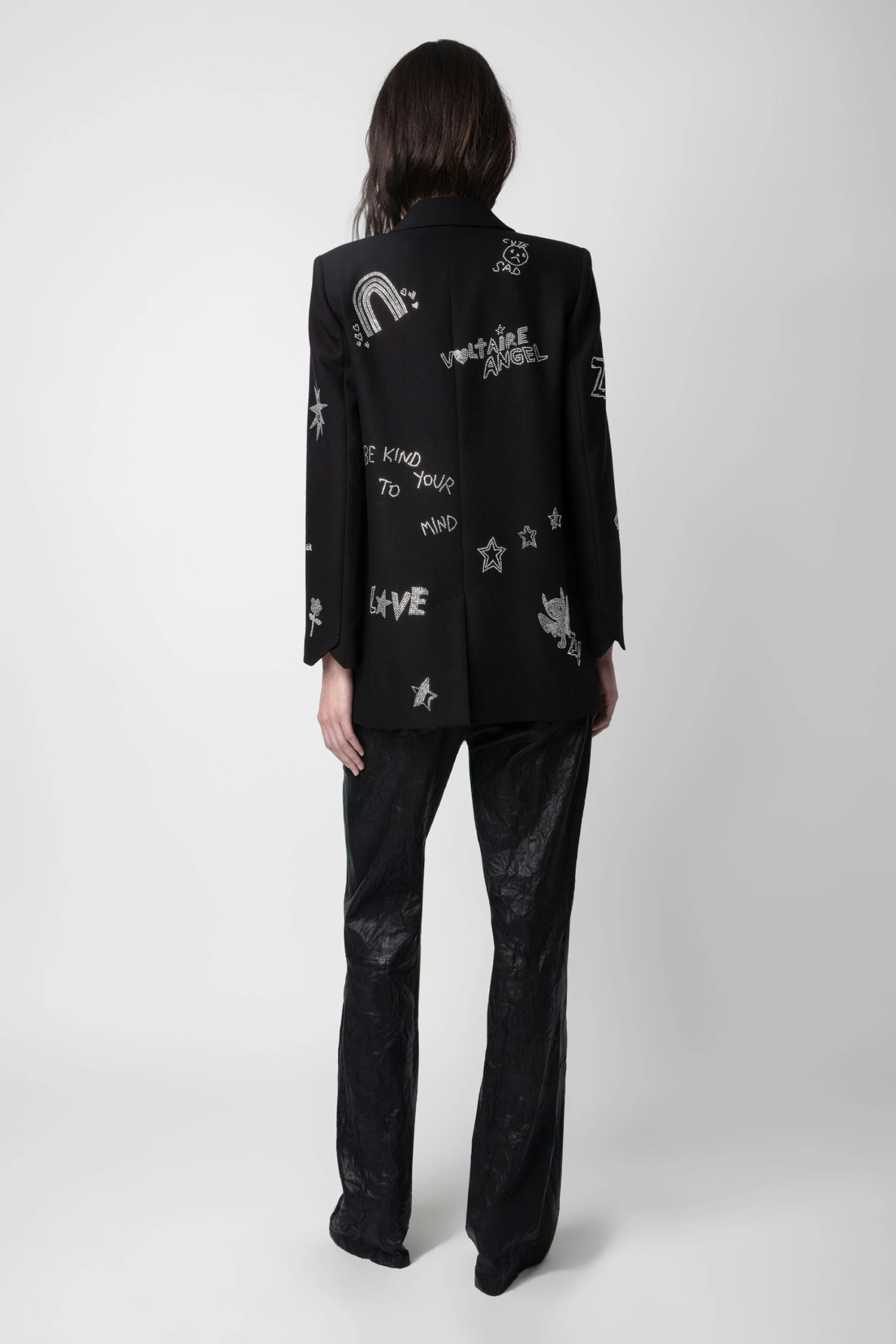 Zadig & Voltaire Viva Diamanté Blazer Black 5 Zadig & Voltaire Viva Diamanté Blazer Black - Image 5
