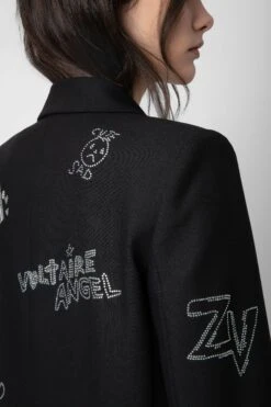 Zadig & Voltaire Viva Diamanté Blazer Black 12 Zadig & Voltaire Viva Diamanté Blazer Black -Zadig & Voltaire Shop WWBL00841 NOIR 7