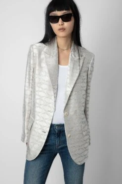 Zadig & Voltaire Vicka Wings Jacquard Blazer Scout
