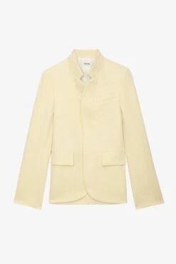 Zadig & Voltaire Very Linen Blazer Cedra 11 Zadig & Voltaire Very Linen Blazer Cedra -Zadig & Voltaire Shop WWBL00849 CEDRA 1