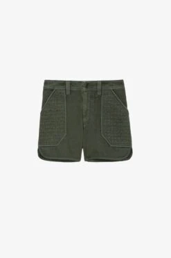 Zadig & Voltaire Sei Shorts Kaki -Zadig & Voltaire Shop WWBS00133 KAKI