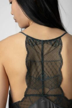 Zadig & Voltaire Claudy Silk Jacquard Camisole Nori -Zadig & Voltaire Shop WWCR00232 NORI 6