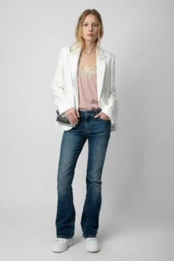 Zadig & Voltaire Christy Silk Jacquard Camisole Primrose -Zadig & Voltaire Shop WWCR00235 PRIMEROSE 4