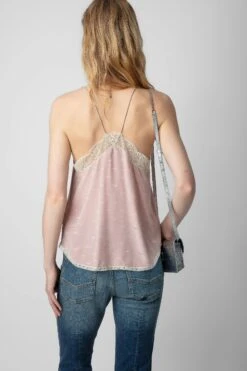 Zadig & Voltaire Christy Silk Jacquard Camisole Primrose -Zadig & Voltaire Shop WWCR00235 PRIMEROSE 6