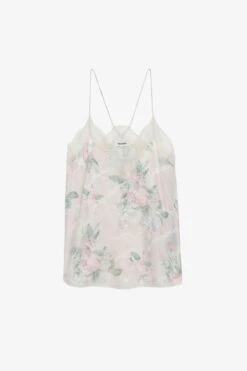 Zadig & Voltaire Christy Silk Camisole Mastic -Zadig & Voltaire Shop WWCR00237 MASTIC