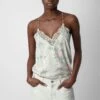 Zadig & Voltaire Christy Silk Camisole Mastic