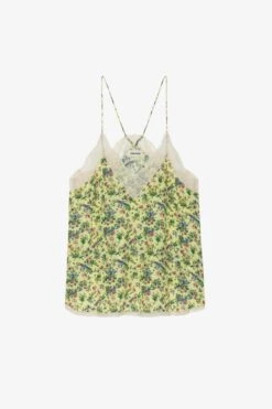 Zadig & Voltaire Christy Silk Camisole Cedra -Zadig & Voltaire Shop WWCR00243 CEDRA 1