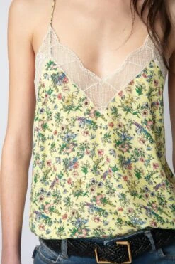 Zadig & Voltaire Christy Silk Camisole Cedra -Zadig & Voltaire Shop WWCR00243 CEDRA 4 1