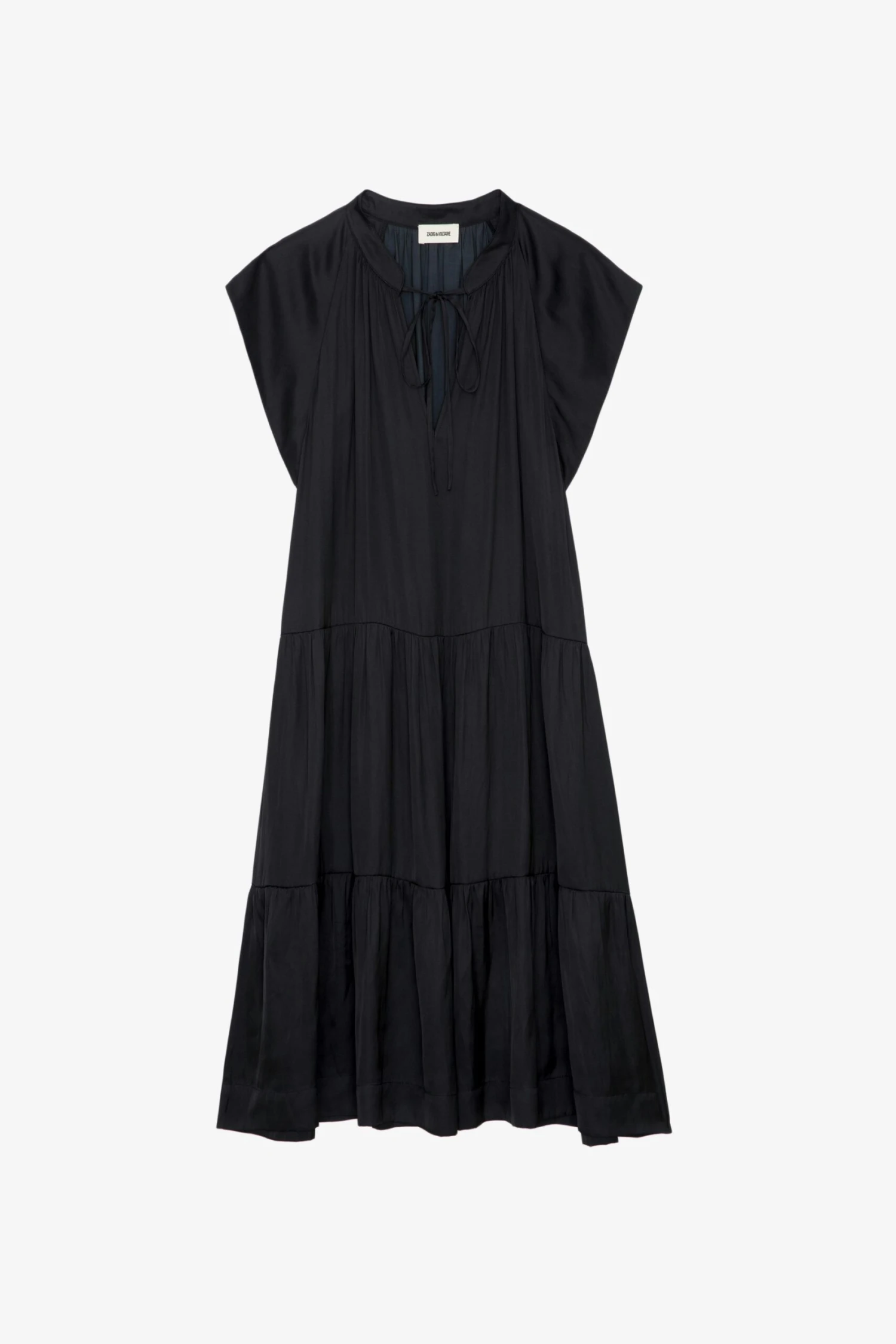 Zadig & Voltaire Rito Satin Dress Black 11 Zadig & Voltaire Rito Satin Dress Black - Image 11