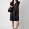Zadig & Voltaire Rito Satin Dress Black