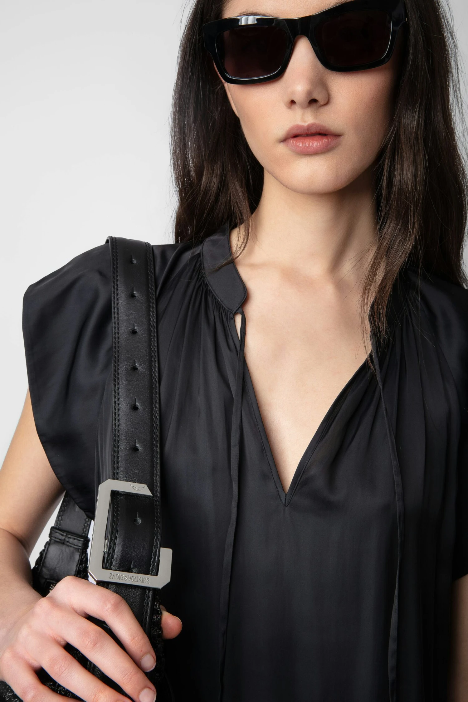 Zadig & Voltaire Rito Satin Dress Black 6 Zadig & Voltaire Rito Satin Dress Black - Image 6