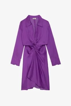 Zadig & Voltaire Rozo Satin Dress Goa 11 Zadig & Voltaire Rozo Satin Dress Goa -Zadig & Voltaire Shop WWDR00023 GOA