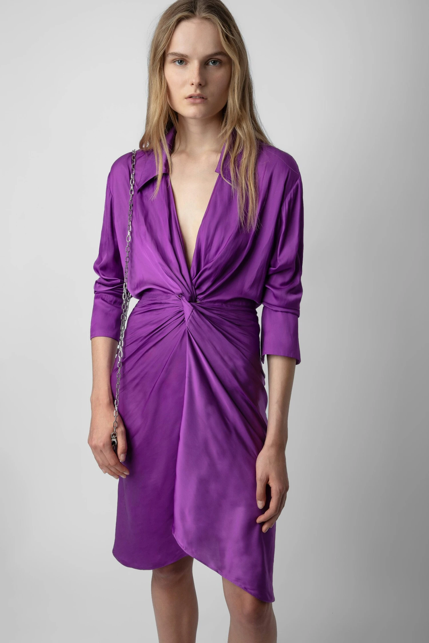 Zadig & Voltaire Rozo Satin Dress Goa 2 Zadig & Voltaire Rozo Satin Dress Goa - Image 2
