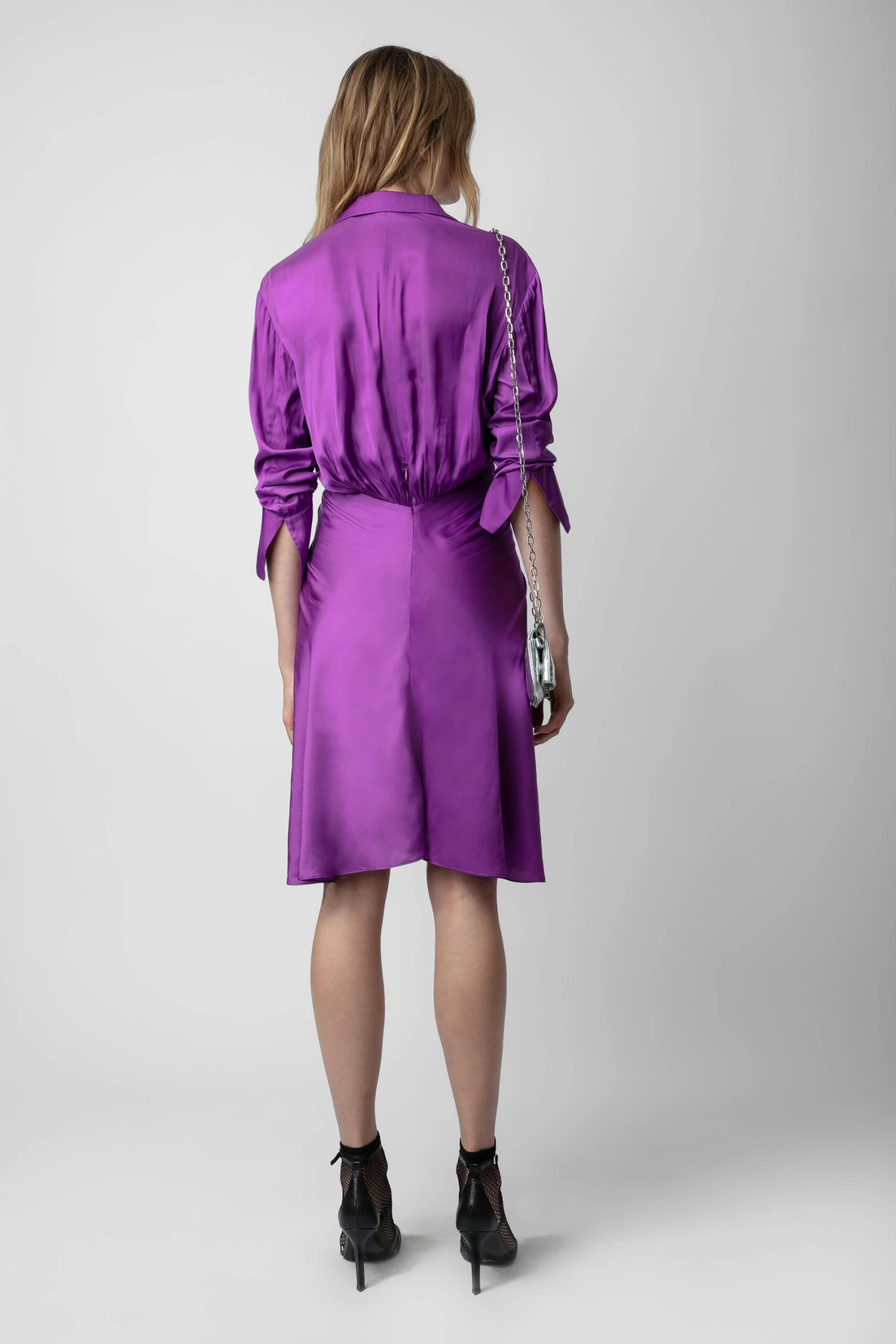 Zadig & Voltaire Rozo Satin Dress Goa 4 Zadig & Voltaire Rozo Satin Dress Goa - Image 4