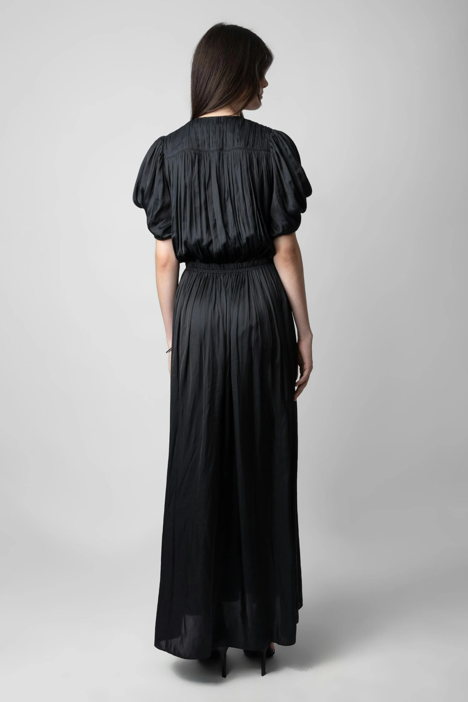 Zadig & Voltaire Reina Satin Dress Black 3 Zadig & Voltaire Reina Satin Dress Black - Image 3