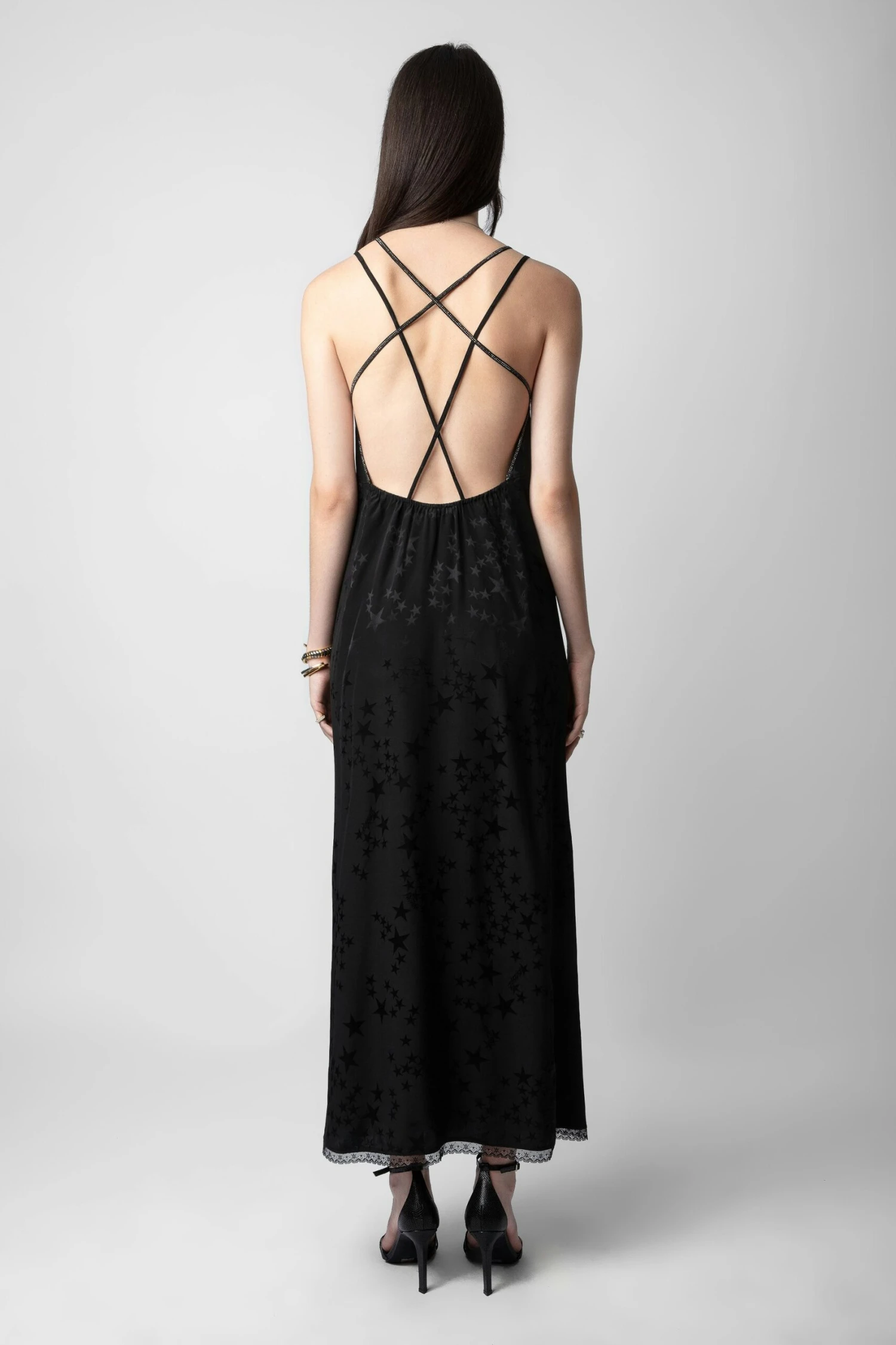 Zadig & Voltaire Rohal Silk Jacquard Dress Black 3 Zadig & Voltaire Rohal Silk Jacquard Dress Black - Image 3