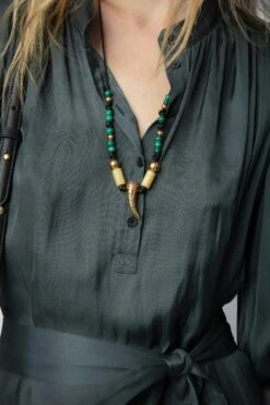 Zadig & Voltaire Ritchil Satin Dress Nori -Zadig & Voltaire Shop WWDR01312 NORI 4