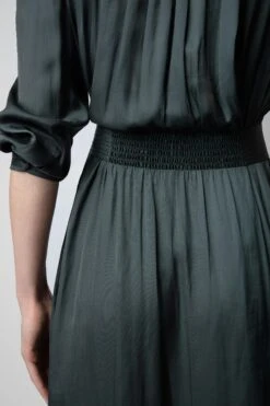 Zadig & Voltaire Ritchil Satin Dress Nori -Zadig & Voltaire Shop WWDR01312 NORI 6