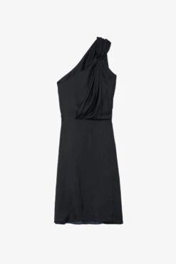 Zadig & Voltaire Razal Satin Dress Black -Zadig & Voltaire Shop WWDR01313 NOIR