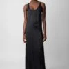 Zadig & Voltaire Rarys Satin Dress Black