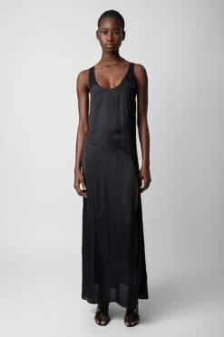 Zadig & Voltaire Rarys Satin Dress Black