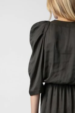 Zadig & Voltaire Ruz Satin Dress Slate 7 Zadig & Voltaire Ruz Satin Dress Slate -Zadig & Voltaire Shop WWDR01316 SLATE 4