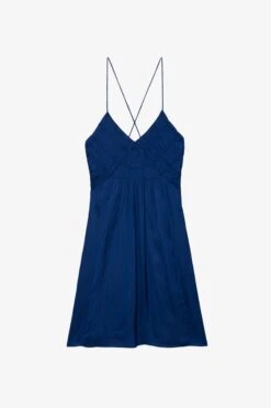 Zadig & Voltaire Rayonna Satin Dress Deep Sea 11 Zadig & Voltaire Rayonna Satin Dress Deep Sea -Zadig & Voltaire Shop WWDR01317 DEEP SEA