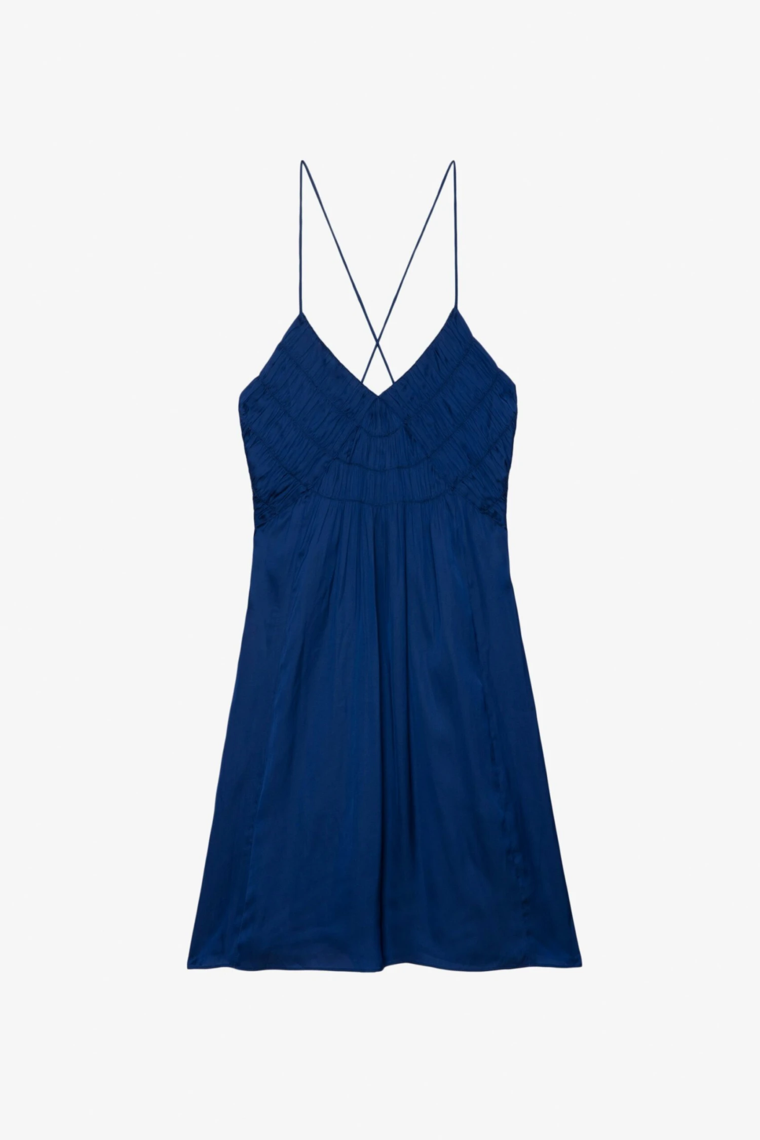 Zadig & Voltaire Rayonna Satin Dress Deep Sea 6 Zadig & Voltaire Rayonna Satin Dress Deep Sea - Image 6
