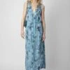 Zadig & Voltaire Rolanys Silk Dress Glacier