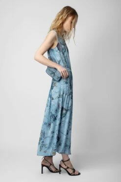 Zadig & Voltaire Rolanys Silk Dress Glacier -Zadig & Voltaire Shop WWDR01321 GLACIER 4
