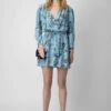 Zadig & Voltaire Rogers Silk Dress Glacier