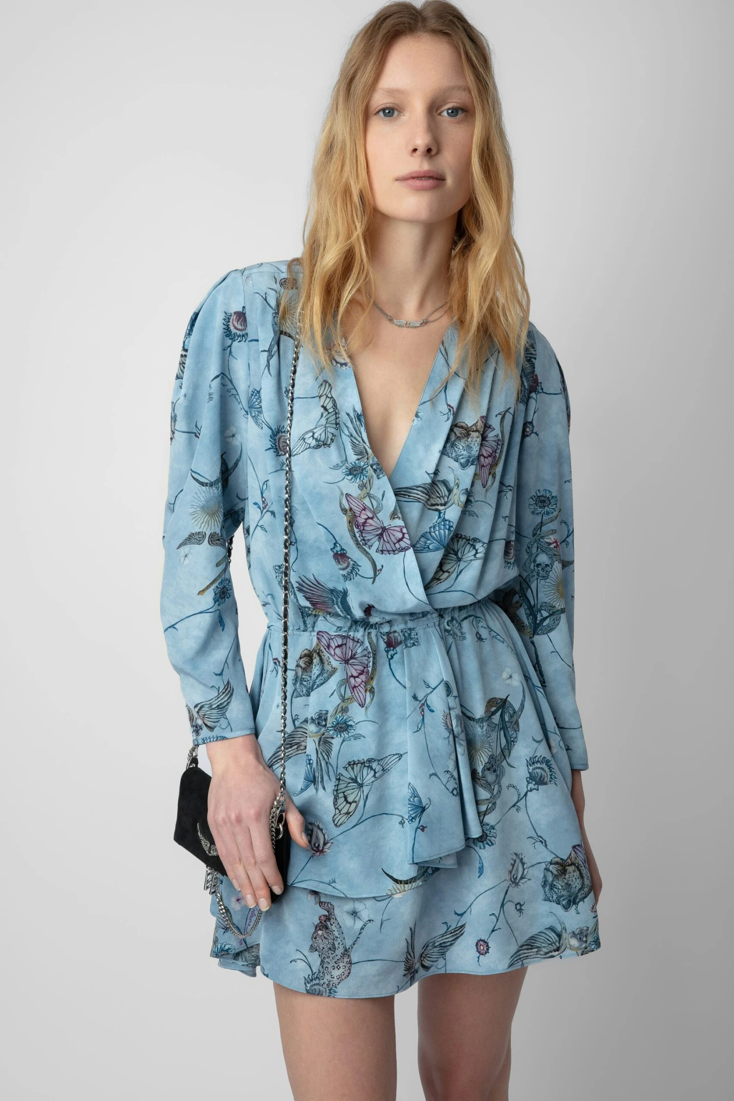 Zadig & Voltaire Rogers Silk Dress Glacier 2 Zadig & Voltaire Rogers Silk Dress Glacier - Image 2
