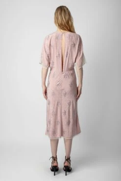 Zadig & Voltaire Rey Silk Jacquard Dress Primrose -Zadig & Voltaire Shop WWDR01326 PRIMEROSE 6