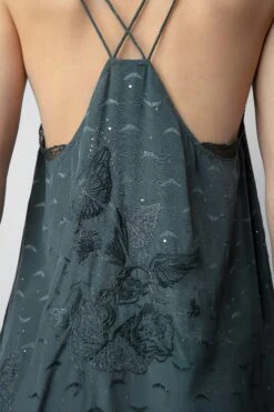 Zadig & Voltaire Calissa Silk Jacquard Dress Nori -Zadig & Voltaire Shop WWDR01332 NORI 7