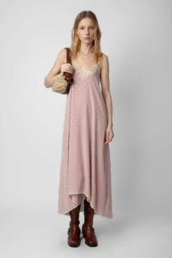 Zadig & Voltaire Risty Silk Jacquard Dress Primrose
