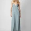 Zadig & Voltaire Reman Silk Jacquard Dress Glacier