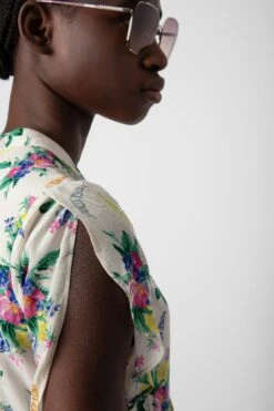 Zadig & Voltaire Razy Dress Mastic 12 Zadig & Voltaire Razy Dress Mastic -Zadig & Voltaire Shop WWDR01345 MASTIC 7