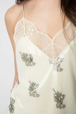 Zadig & Voltaire Ristyl Sequin Dress Mastic -Zadig & Voltaire Shop WWDR01350 MASTIC 6