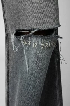 Zadig & Voltaire Evy Jeans Grey -Zadig & Voltaire Shop WWJE00224 GRIS 3