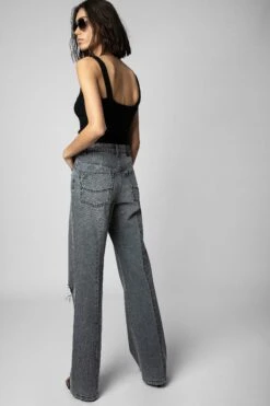 Zadig & Voltaire Evy Jeans Grey -Zadig & Voltaire Shop WWJE00224 GRIS 5