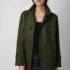 Zadig & Voltaire Kayaka Military Jacket Wakame