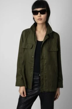 Zadig & Voltaire Kayaka Military Jacket Wakame