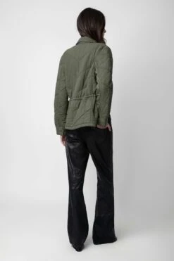 Zadig & Voltaire Kayak Jacket Kaki -Zadig & Voltaire Shop WWOW00628 KAKI 5