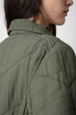 Zadig & Voltaire Kayak Jacket Kaki -Zadig & Voltaire Shop WWOW00628 KAKI 6