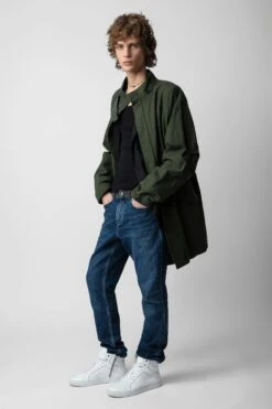 Zadig & Voltaire Kadri Parka Kaki -Zadig & Voltaire Shop WWOW00631 KAKI 12