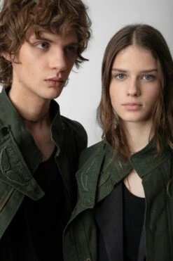 Zadig & Voltaire Kadri Parka Kaki -Zadig & Voltaire Shop WWOW00631 KAKI 13