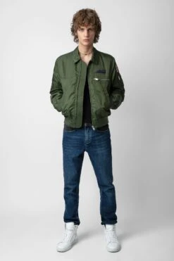 Zadig & Voltaire Bolid Jacket Used Kaki 13 Zadig & Voltaire Bolid Jacket Used Kaki -Zadig & Voltaire Shop WWOW00632 USED KAKI 12