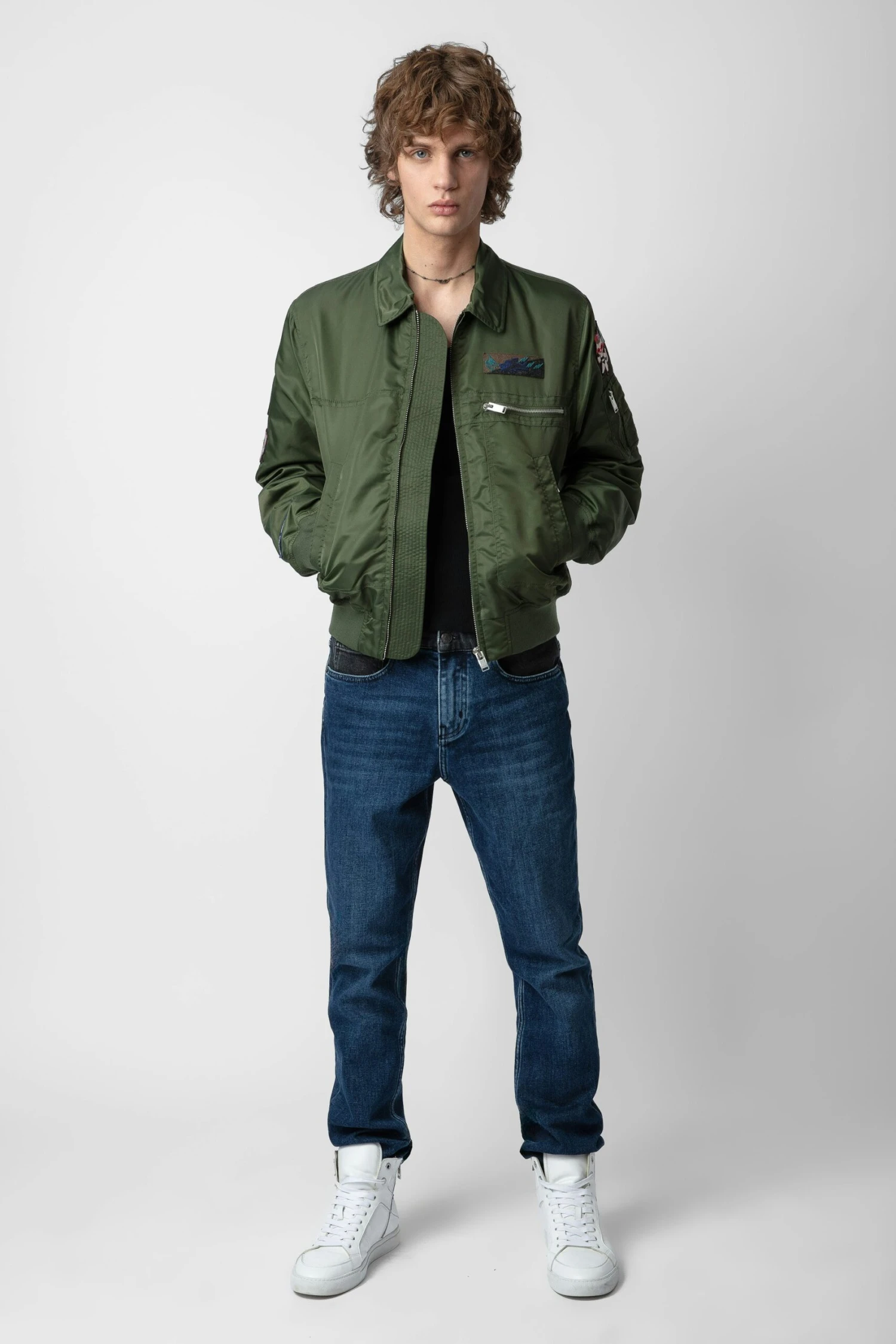 Zadig & Voltaire Bolid Jacket Used Kaki 6 Zadig & Voltaire Bolid Jacket Used Kaki - Image 6