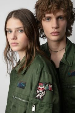 Zadig & Voltaire Bolid Jacket Used Kaki 14 Zadig & Voltaire Bolid Jacket Used Kaki -Zadig & Voltaire Shop WWOW00632 USED KAKI 13